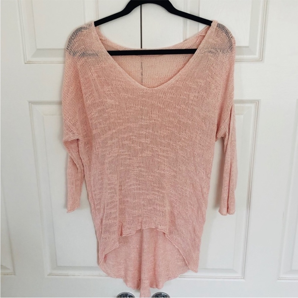 ZARA Light Pink Loose Knit Size Small